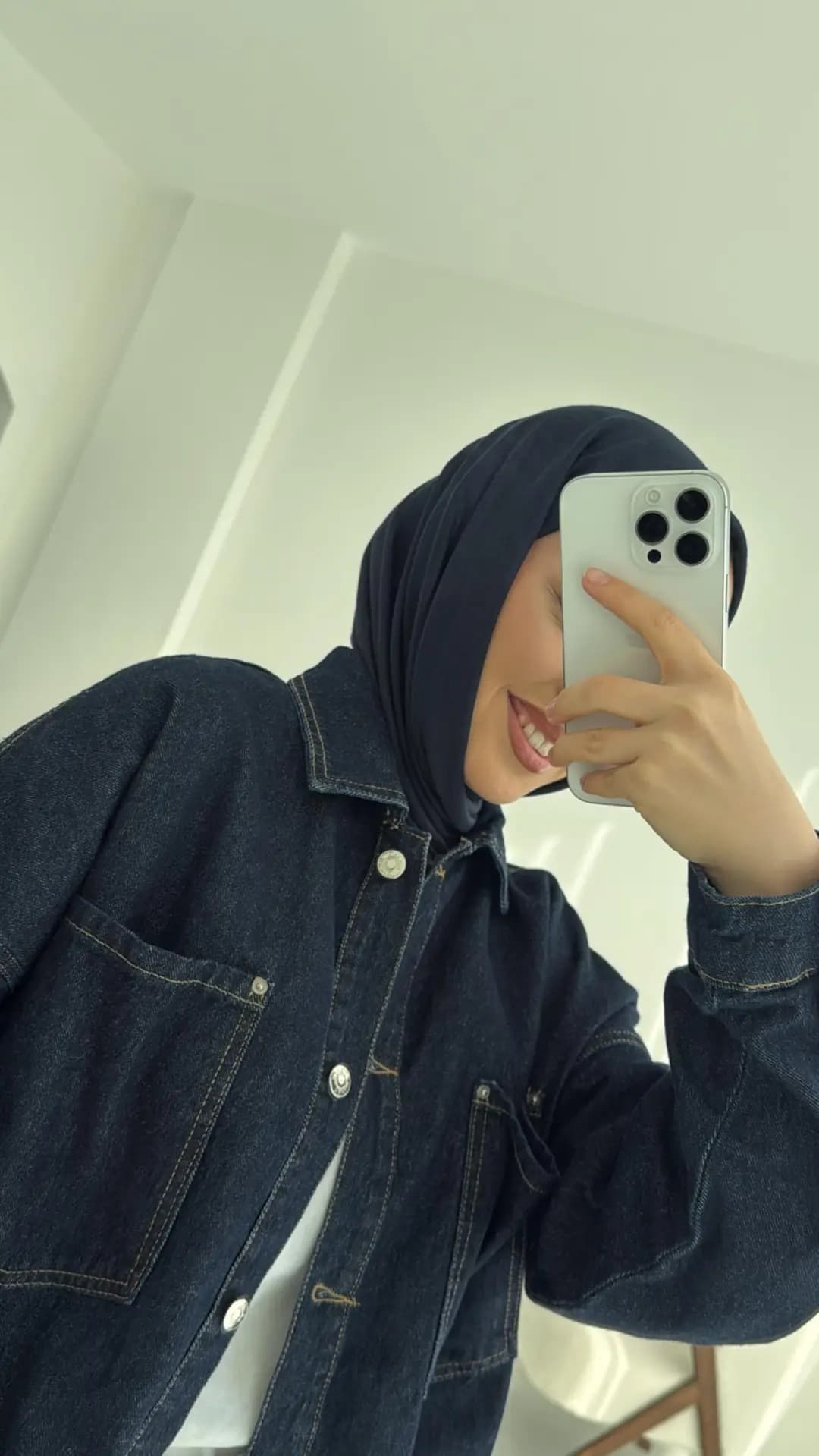 Lacivert Denim Ceket