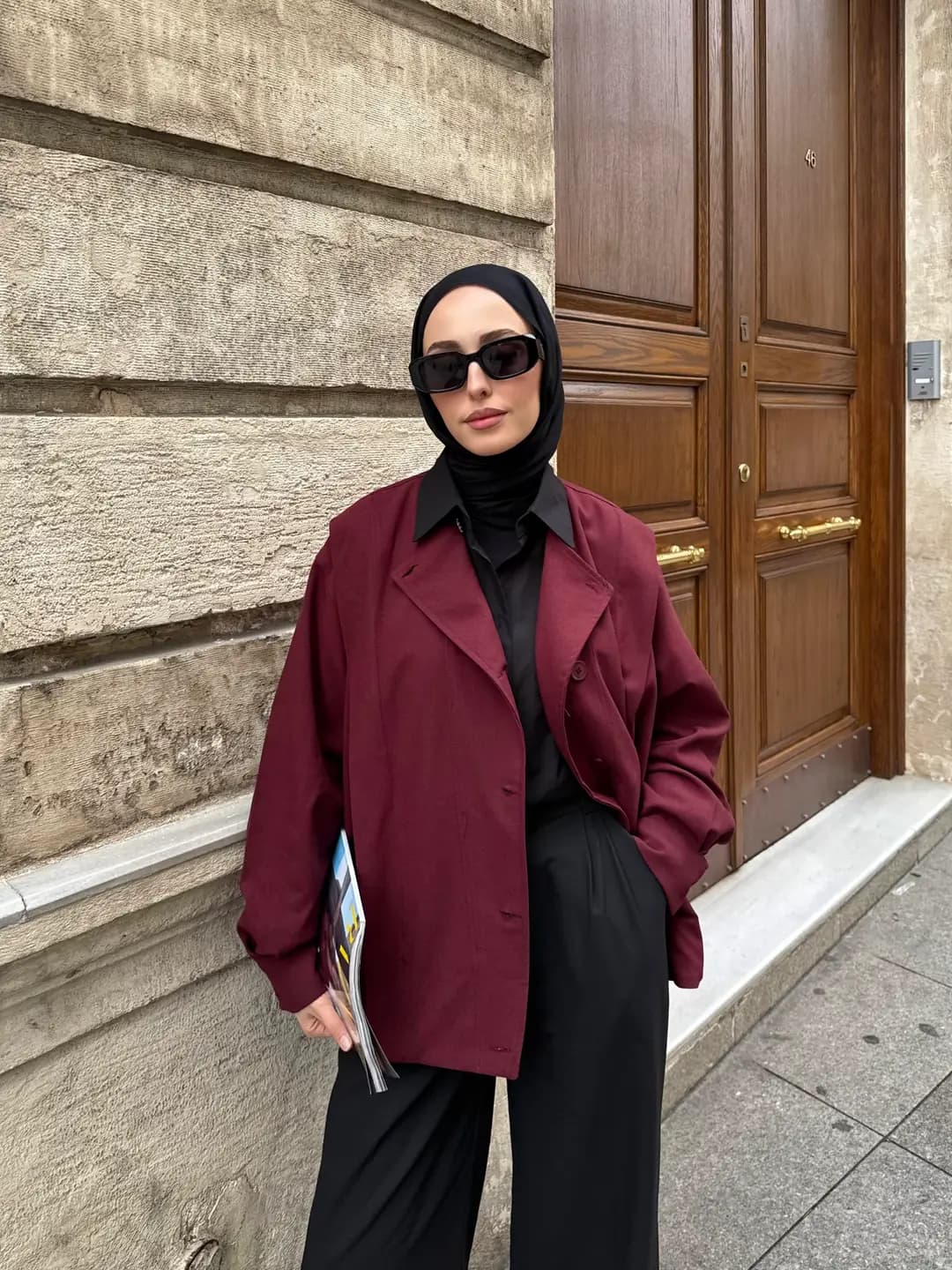 Tasarım ml Collection Ceket Bordo