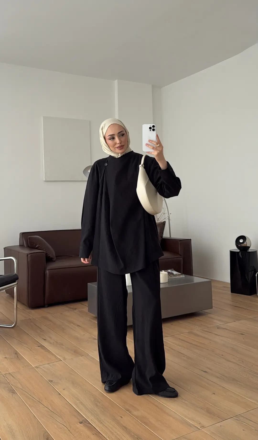 Modal Çapraz Düğmeli Takım Siyah