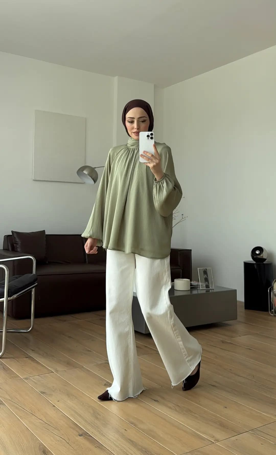 Krinkıl Atkılı Bluz Mint